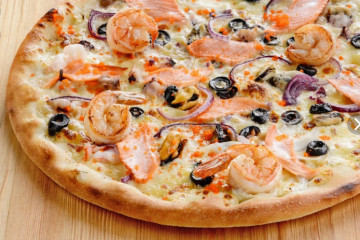 Пицца с морепродуктами